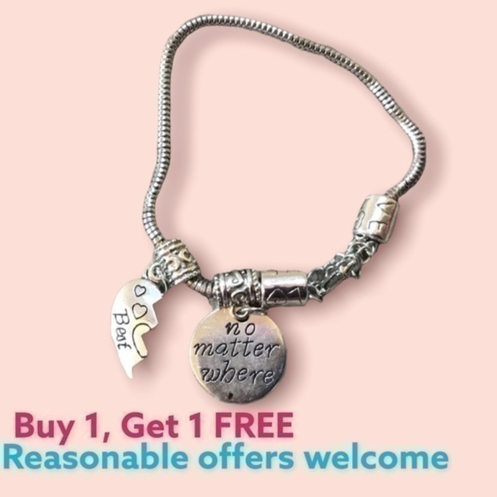 💋 Charm bracelet Best friends BFF